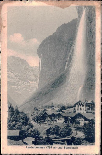 Lauterbrunnen, Staubbach Vorderseite
