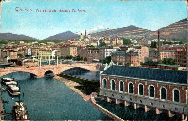Genève, Vue gènerale, depuis St.Jean Vorderseite