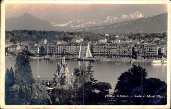 Genève - Rade et Mont Blanc Vorderseite