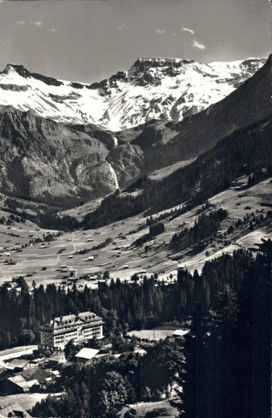 Adelboden, Steghorn u. Wildstrubel. Nevada Palace Hotel Vorderseite