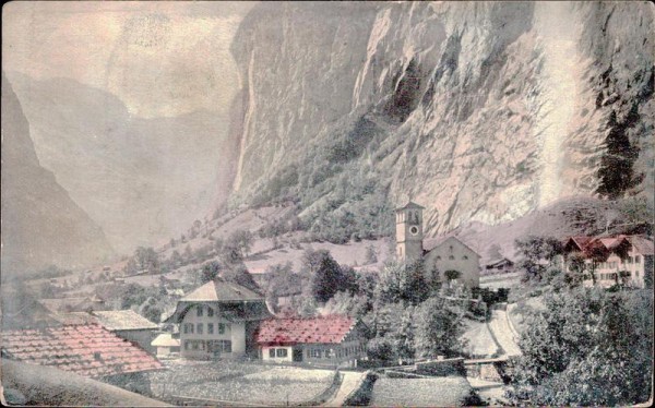 Lauterbrunnen, Staubbach Vorderseite