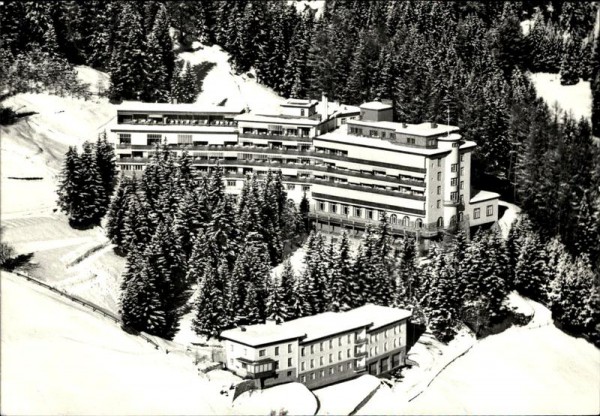 Davos - Platz, Thurg.-Schaffh. Heilstätte, Flugaufnahme Vorderseite