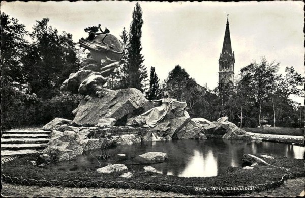 Bern - Weltpostdenkmal Vorderseite