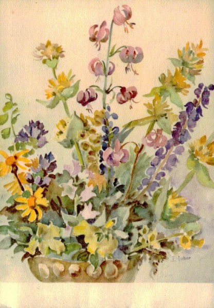 Alpenblumen Vorderseite