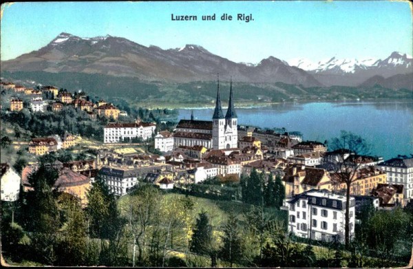 Luzern und die Rigi Vorderseite
