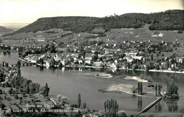 Stein am Rhein mit Insel u. Schloss Hohenklingen Vorderseite