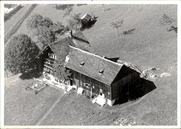 Appenzeller Bauernhaus, Flugaufnahme Vorderseite
