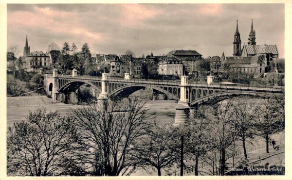 Basel. Wettsteinbrücke Vorderseite