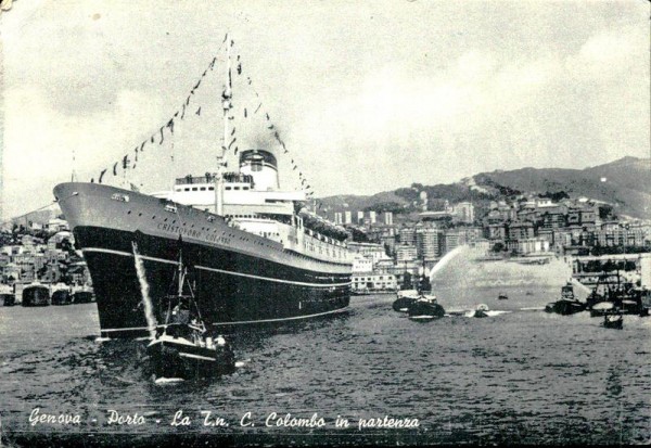 Genova-Porto-La I.n.C. Colombo in partenna Vorderseite