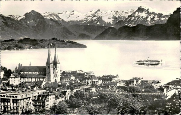 Luzern und die Alpen Vorderseite