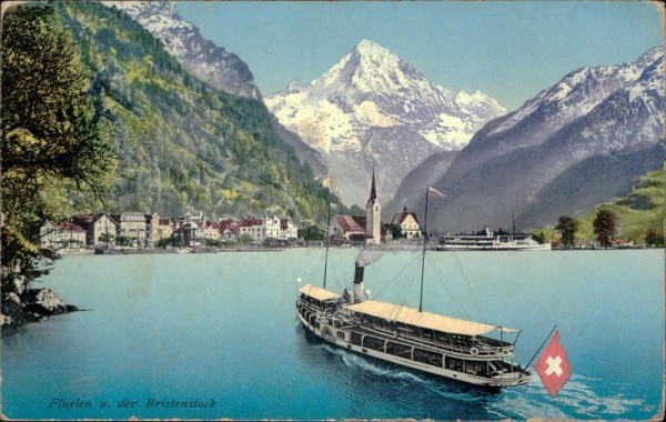 Flüelen und der Bristenstock Vorderseite