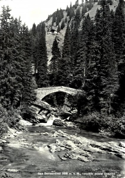 Vecchio ponte romano, San Bernardino Vorderseite