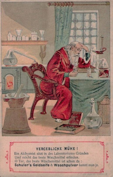 Vergebliche Mühe, Schuler`s Goldseife & Waschpulver Vorderseite