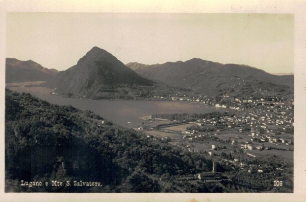 Lugano e Mte. S. Salvatore. Vorderseite