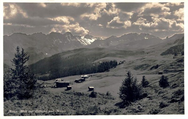 Arosa. Blick auf Prätschli und Maran  Vorderseite