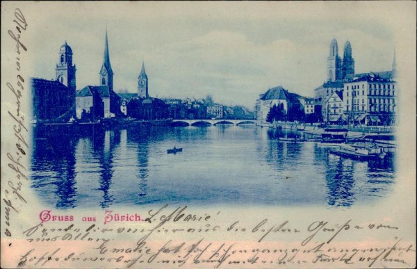 Gruss aus Zürich Vorderseite
