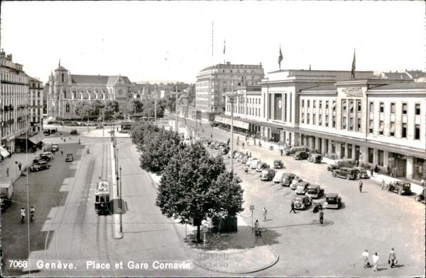 Genève - Place et Gare Cornavin Vorderseite