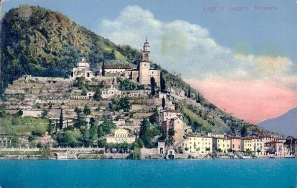 Lago di Lugano. Morcote Vorderseite