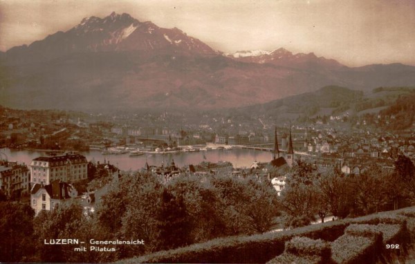 Luzern mit Pilatus Vorderseite