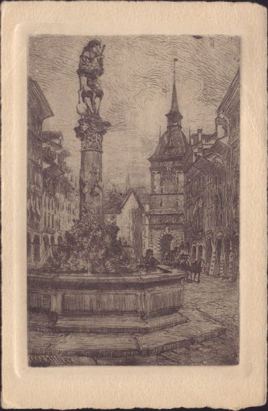 Dudelsackpfeifbrunnen Bern