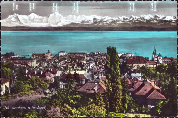 Neuchâtel et les Alpes