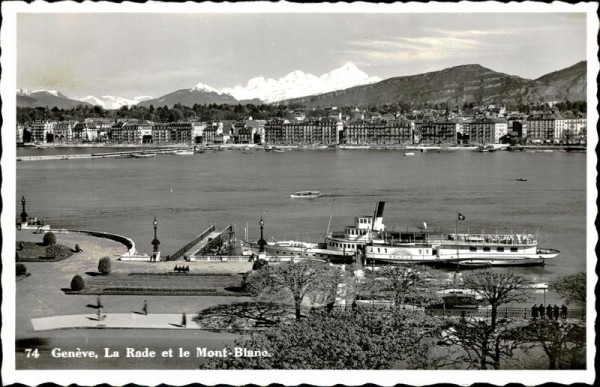 Genève, La Rade et le Mont-Blanc Vorderseite