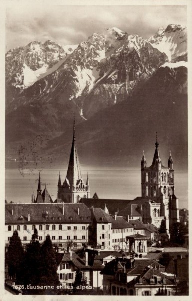 Lausanne und die Alpen