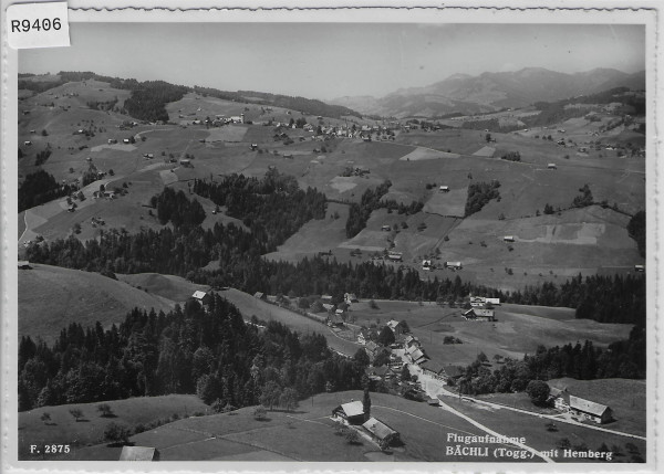 Flugaufnahme Bächli mit Hemberg