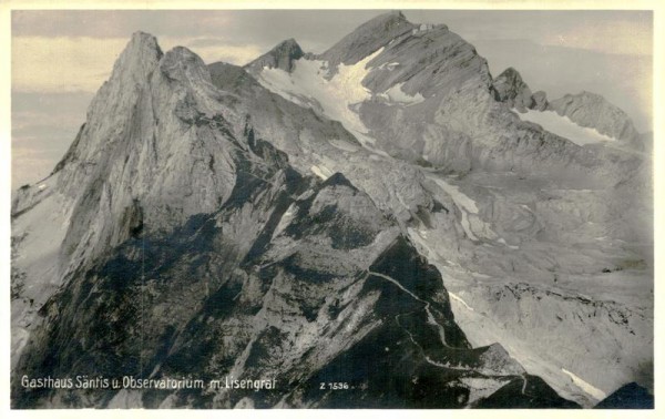 Berggasthaus Alter Säntis und Observatorium Vorderseite