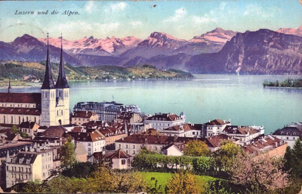 Luzern und die Alpen