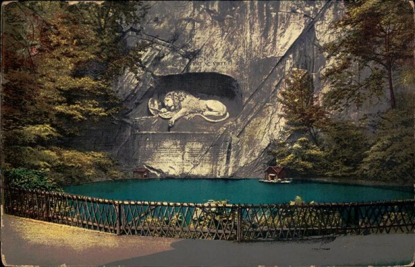 Luzern - Löwendenkmal Vorderseite