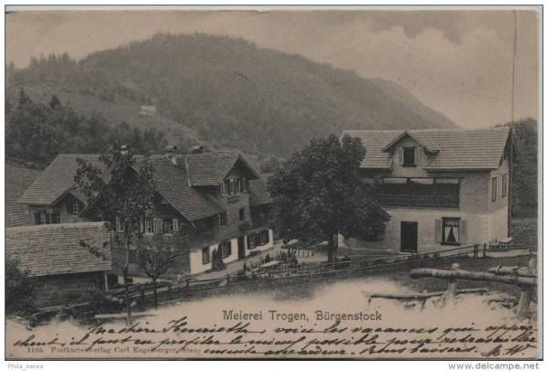 Obbürg - Meierei Trogen, Bürgenstock - Gasthaus