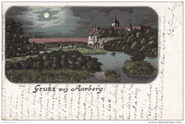 Aarberg, Gruss aus - Monschein-Litho