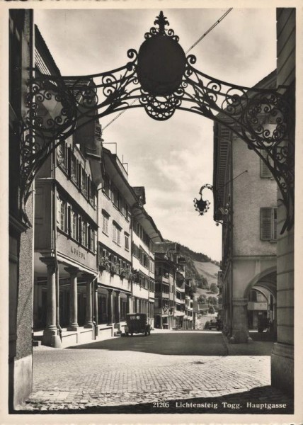 Lichtensteig, Togg. Hauptgasse Vorderseite