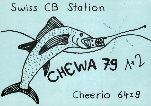 Swiss CB Station, CHEWA 79, 1+2 Vorderseite