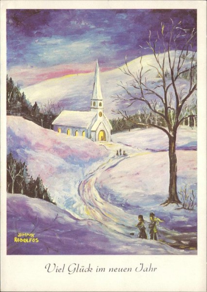 Viel Glück im neuen Jahr Vorderseite