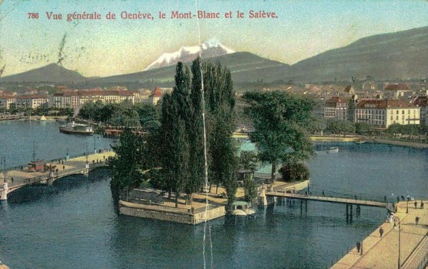 Vue générale de Genève, le Mont-Blanc et le Salève Vorderseite