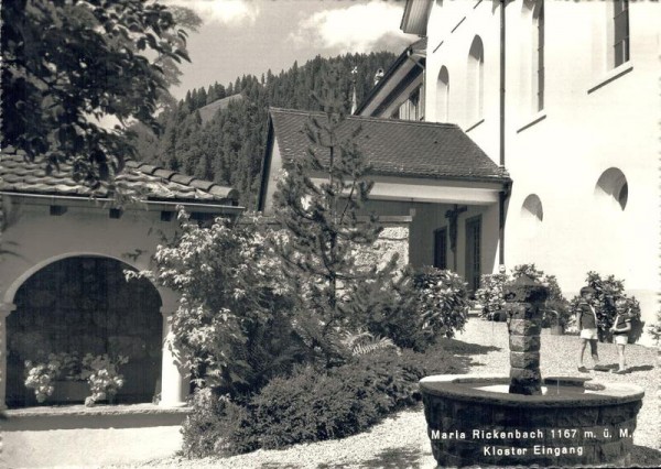 Maria Rickenbach. Kloster Eingang Vorderseite