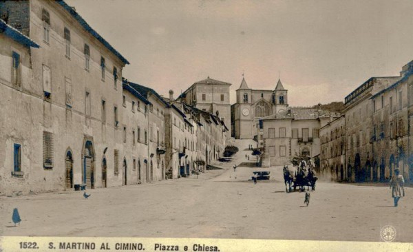 S.Martino al Cimino, Piazza e Chiesa Vorderseite