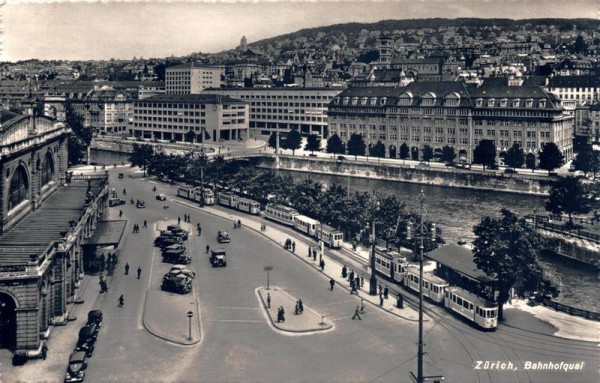 Zürich, Bahnhofquai Vorderseite