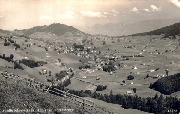 Zweibrücken-Gais mit Vorarlberg. 1946 Vorderseite