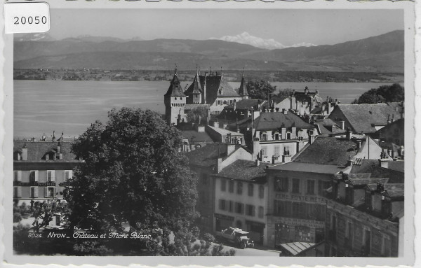 Nyon - Chateau et Mont Blanc - Lastwagen