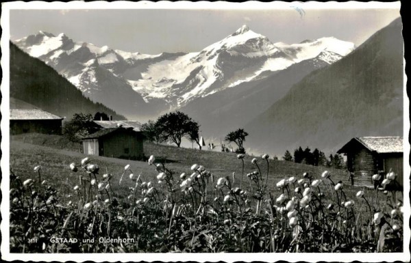 Gstaad und Oldenhorn (3123 m) Vorderseite