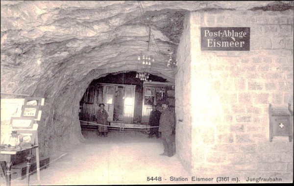 Jungfraubahn, Station Eismeer Vorderseite