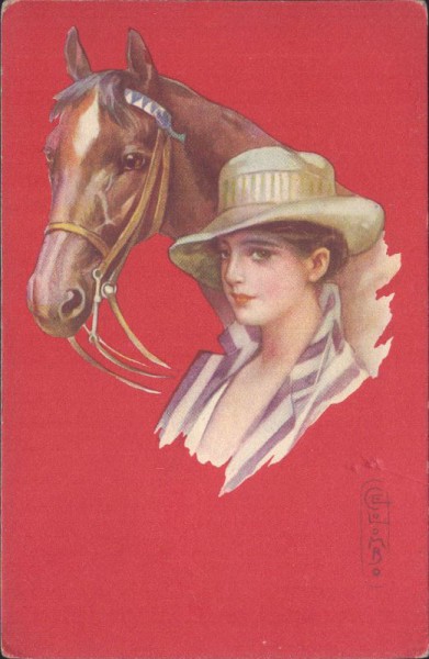 Pferd mit Frau