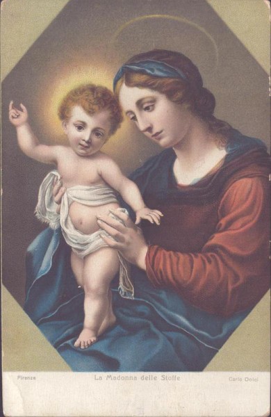 La madonna delle stoffe, Carlo Dolci Vorderseite