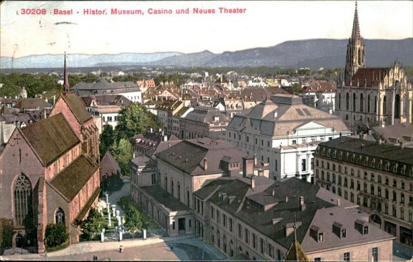 Basel - Historisches Museum, Casino und Neues Theater Vorderseite
