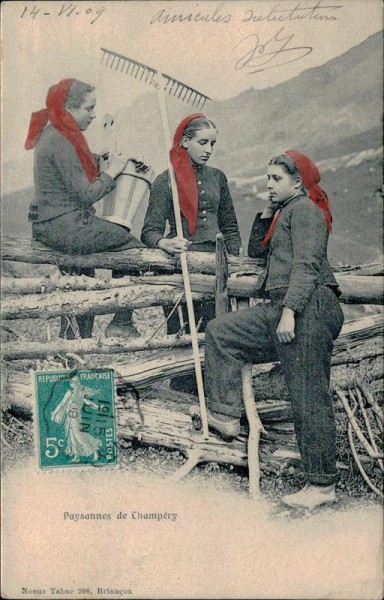 Paysannes de Champéry Vorderseite