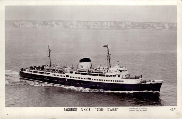 Paquebot SNCF Cote d'Azur Vorderseite
