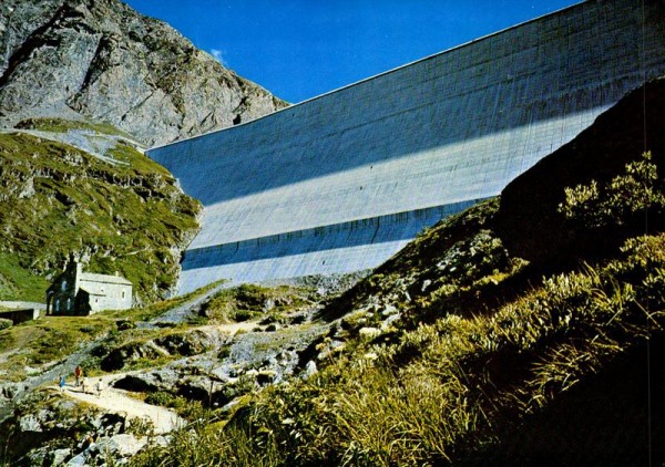 Le mur du barrage de la Grande Dixence Vorderseite
